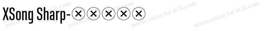 XSong Sharp字体转换